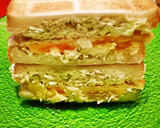 キャベツ＆目玉焼きサンドイッチ作り方4写真