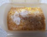 レンジで~味噌ちくわタマゴ丼作り方6写真