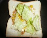 レタスコーン入り♪ホットサンド作り方3写真
