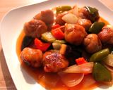 揚げずに簡単！豚こま肉で本格酢豚作り方7写真
