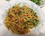 焼きそばで桜エビと豆苗のパスタ 簡単作り方4写真