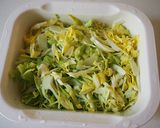 春キャベツとひよこ豆のコールスロー作り方1写真