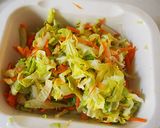 春キャベツとひよこ豆のコールスロー作り方2写真
