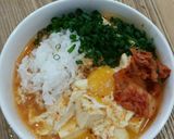 うちの即席!お豆腐とキムチのスープ。作り方12写真