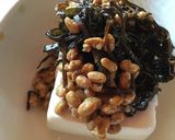 納豆としいたけ昆布の冷や奴作り方2写真