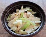 レンジで簡単！たけのことふきのこんぶ煮作り方3写真