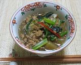 大根の鶏挽肉あんかけ作り方4写真