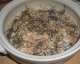 ごまだれで炊き込みご飯を炊きました。作り方1写真