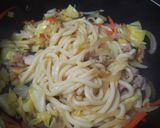 シンプル♪焼きうどん♪醤油がこうばしい！作り方6写真
