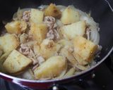 豚こまと新じゃがのニンニク胡麻煮♪作り方9写真