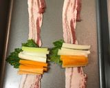 セロリと人参の豚バラ巻き作り方2写真