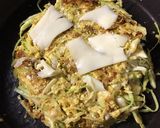 粉なし！ダイエット！豆腐と卵のお好み焼き作り方5写真