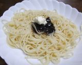 海苔の佃煮とバターのパスタ作り方3写真