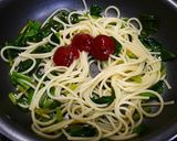 お花見！お稲荷さん☆ほうれん草ナポリタン作り方3写真