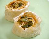 お花見！お稲荷さん☆ほうれん草ナポリタン作り方5写真