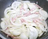 簡単！甘～い新玉葱のベーコン炒め作り方2写真