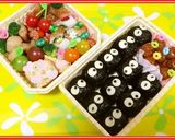 まっくろくろすけ キャラ弁 花見 運動会作り方10写真