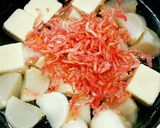 小かぶと高野豆腐のアミエビ入りあんかけ作り方3写真
