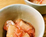 小かぶと高野豆腐のアミエビ入りあんかけ作り方4写真