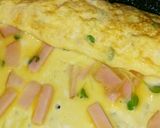 ハムと貝割れ大根の卵焼き(๑ºัºั๑)作り方3写真