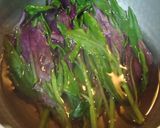 金時草(ぱるだま)の胡麻あえ作り方1写真