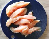 ごま風味の黄金ささみスティックフライ。作り方1写真