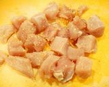 白菜と鶏むね肉のカレークリーム煮作り方1写真