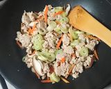 トリプルごまパワーの坦々炒り豆腐作り方3写真
