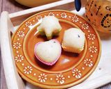 子供の朝食おやつに☆黒ごまきなこ蒸しパン作り方3写真