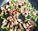 カリカリ塩豚とプチプチもち麦豆サラダ作り方3写真