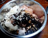 栄養満点！まごわやさしい鶏ハンバーグ作り方3写真