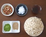 ＊混ぜて焼くだけ＊抹茶グラノーラのレシピ作り方1写真