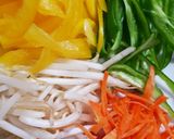 彩り鮮やかな野菜と鶏肉の蒸しワンプレート作り方1写真