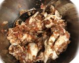 鶏ササミとそばの実の梅肉和え作り方3写真