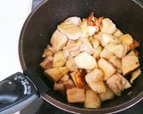 味付け簡単☆鶏とゴボウの味噌煮込み作り方4写真
