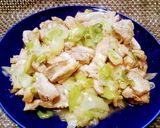 長ネギと鶏肉の塩炒め☆+鶏皮カリカリ作り方8写真
