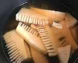たけのこと鶏肉の煮物作り方3写真
