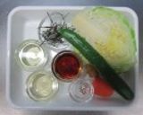 生姜と切り昆布が♥春キャベツの浅漬け作り方1写真