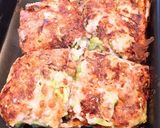 簡単ふわふわ！豆腐と納豆ヘルシーお好み焼作り方4写真