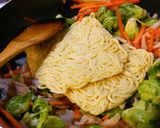 芽キャベツでソース焼きそば。作り方6写真