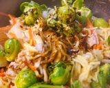 芽キャベツでソース焼きそば。作り方7写真