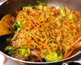 芽キャベツでソース焼きそば。作り方8写真
