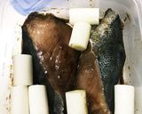 レンジで簡単！ぶりの梅肉照り焼き作り方1写真