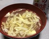 キャベツの味噌汁作り方5写真