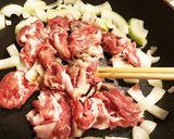 簡単！月見肉うどん！作り方2写真
