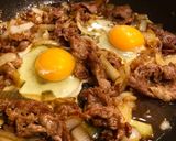 簡単！月見肉うどん！作り方4写真