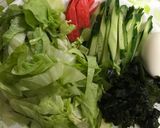 ドレッシングでサラダうどん♪作り方1写真