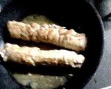 チーズと生ハム包み薄切豚肉のグルグル焼き作り方5写真