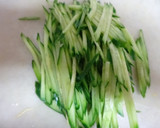簡単♫冷やし中華風★ささみの中華サラダ作り方3写真