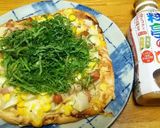 和洋コラボ★味噌マヨと大葉の絶品和風ピザ作り方10写真
